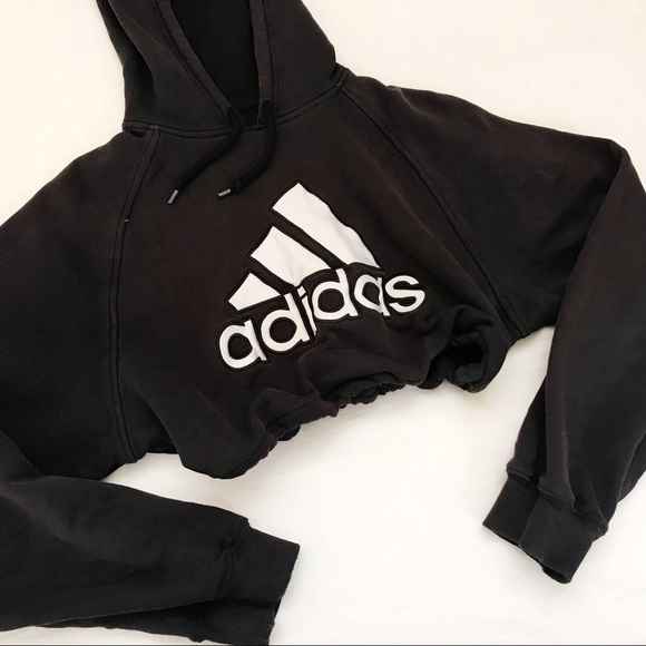 adidas Tops - Vintage adidas drawstring crop hoodie